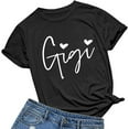 thumbnail image 1 of Womens Gigi Heart Shirts for Grandma Cute Funny T-Shirts Graphic Tees Short Sleeve Tops, 1 of 3