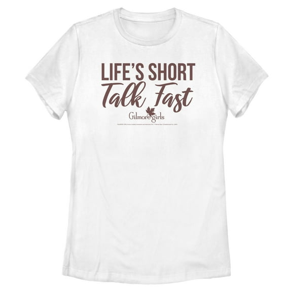 Womens Gilmore Girls Life's Short Talk Fast T Shirt