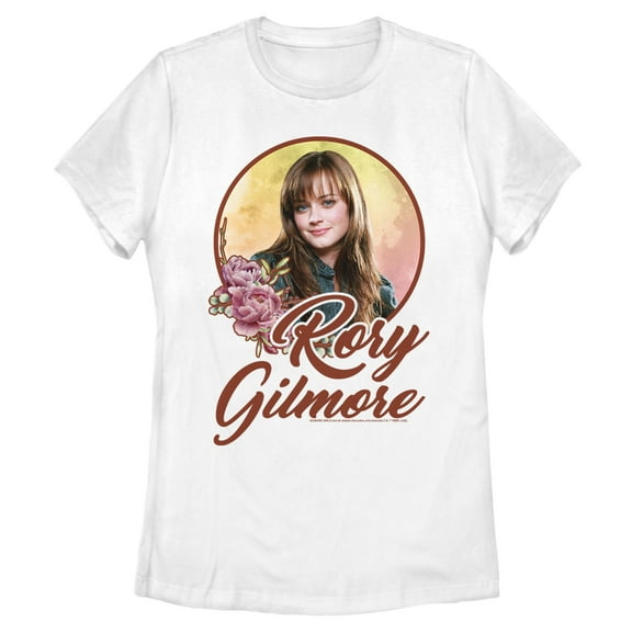 Womens Gilmore Girls Rory Portrait Peonies T Shirt