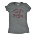 thumbnail image 1 of Womens Gingerbread Man Running Team T Shirt Funny Xmas Cookie Sprinting Joke Tee for Ladies Womens Graphic Tees, 1 of 9