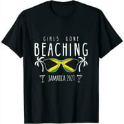 Womens Girls Gone Beaching Bachelorette Girls Trip Jamaica 2021 T-Shirt Black Small