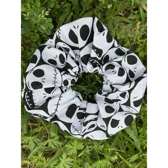 Womens Girls Jack Scrunchie Nightmare before Christmas Hair Tie Gift