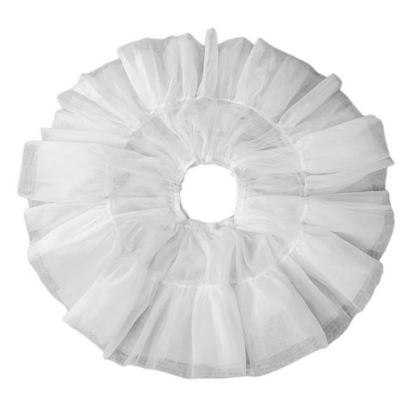 Womens Girls Short Tutus Skirt 1950s Bubble Skirts 6 Layer Pleated Ruffled Petticoat Underskirt for