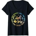 thumbnail image 1 of Womens Girls Trip 2024 Womens Weekend Vacation Matching Crew Neck T-Shirt, 1 of 5