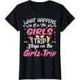 thumbnail image 1 of Womens Girls Trip Funny Girls Vacation Holidays Weekend Trip T-Shirt, 1 of 3