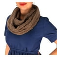 thumbnail image 1 of Womens Glamorous Chic Warm Knitted Winter Snood Infinity Loop Scarf, 1 of 10