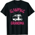thumbnail image 1 of Womens Glamping Grandma Camping Caravan Trailer T-Shirt Black 2XL, 1 of 3