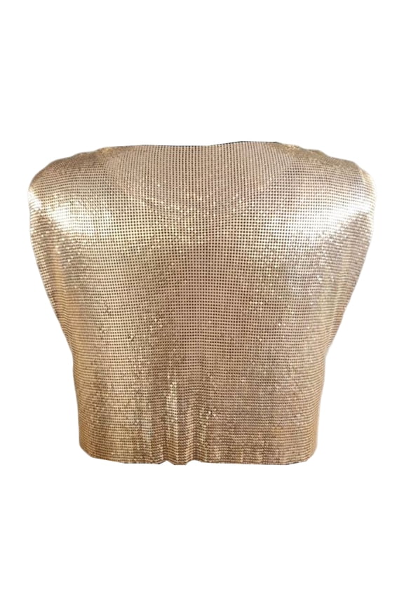 Womens Glitter Metallic Sequins Sleeveless Crop Top Sparkly Body Chain Jewelry Camisole Festival Party Clubwear