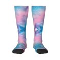 thumbnail image 1 of Womens Glitter Sparkles Shimmer Printing Knee High Socks Comfy Thermal Boot Long Socks, 1 of 7