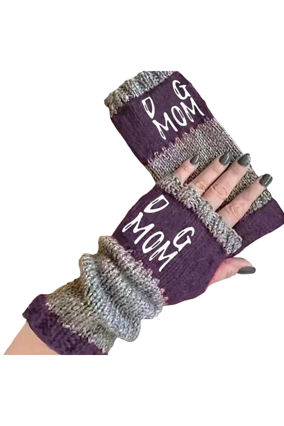 Womens Gloves Fingerless Gloves 8 Color Knitted Half Finger Gloves With Fashionable Letter Design For Daily Use Winter Gloves
