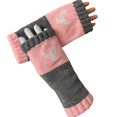 thumbnail image 1 of Womens Gloves Fingerless Gloves With Bird Embroidery 9 Color Options Knitted Half Finger Gloves For Daily Warmth And Style Winter Gloves, 1 of 3