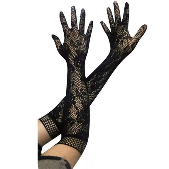 Womens Gloves Long lace Tea Party Wedding Prom Formal Gloves Costume Gloves