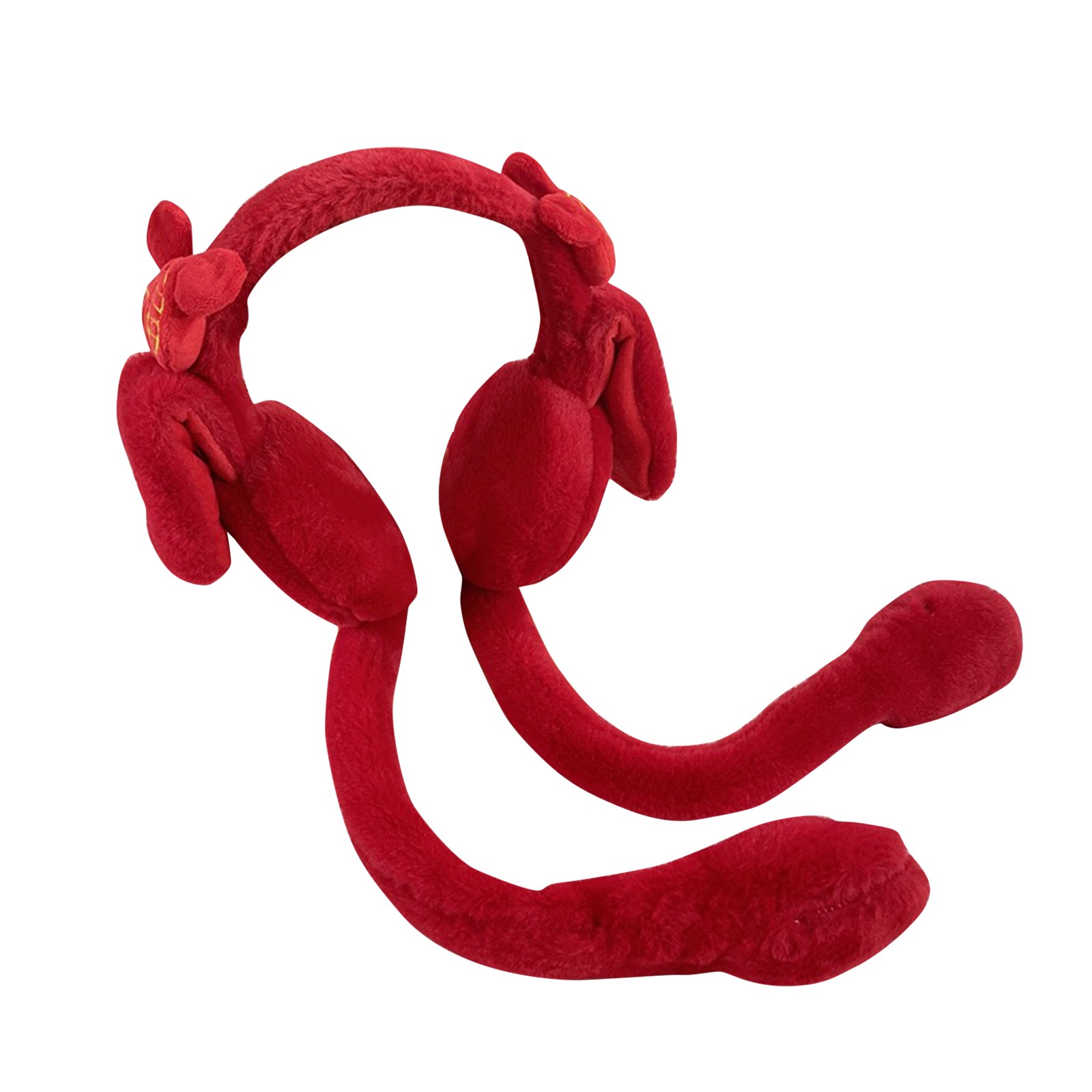 Womens Gloves Red Christmas Earmuffs Bell Earmuffs Move Air Bag
