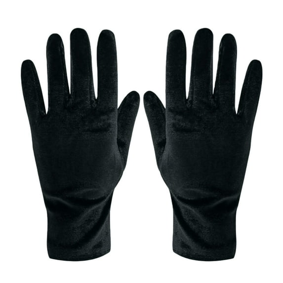 Womens Gloves Short Opera Velvet Gloves Wrist Long 1920S Flapper Banquet Winter Gloves