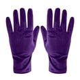 thumbnail image 1 of Womens Gloves Short Opera Velvet Gloves Wrist Long 1920S Flapper Banquet Winter Gloves, 1 of 3