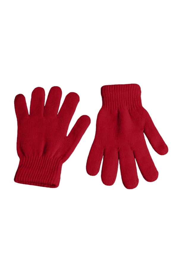 Womens Gloves Winter, Audhol 5 Colors Winter Gloves Unisex Adults Most Men Women Teens Warm Gloves Touchscreen Gloves Red, One Size