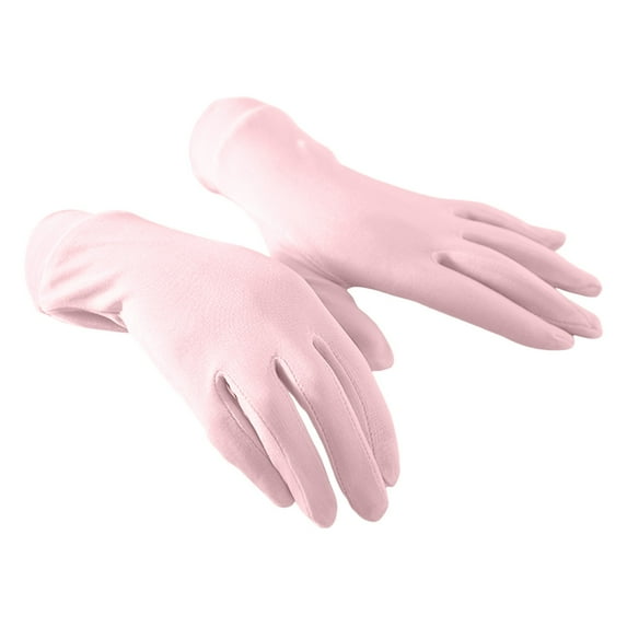 Womens Gloves Winter Gloves Women's Fashion Solid Color Five Finger Gloves Breathable Sunscreen Solid Color Etiquette Gloves