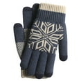 thumbnail image 1 of Womens Gloves for Cold Weather New Winter Velvet Thickened Warm Gloves Women's Gloves Outdoor Cold Proof Gloves Style B-92 Navy One Size, 1 of 2