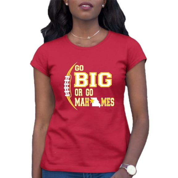 Womens Go Big Or Go Home City Of Kansas City Pride T-Shirt