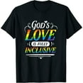 thumbnail image 1 of Womens God'S Love Is Fully Inclusive Gay Pride Rainbow Lgbtq T-Shirt Black Small, 1 of 5