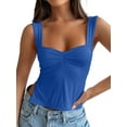 thumbnail image 1 of Womens Going Out Crop Tops Backless Tank Tops Summer Y2k Teen Basics Cute Clothes Royal Blue L, 1 of 7