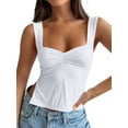 thumbnail image 1 of Womens Going Out Crop Tops Backless Tank Tops Summer Y2k Teen Basics Cute Clothes White L, 1 of 5