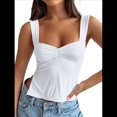 thumbnail image 1 of Womens Going Out Crop Tops Backless Tank Tops Summer Y2k Teen Basics Cute Clothes White XS, 1 of 7