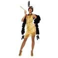 thumbnail image 1 of Womens Gold Flapper Dazzle Costume, 1 of 2