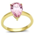 thumbnail image 1 of Womens Gold Ring 316L Stainless Steel Anillo Color Oro Para Mujer Ninas Acero Inoxidable with AAA Grade CZ in Rose Anaiah, 1 of 4