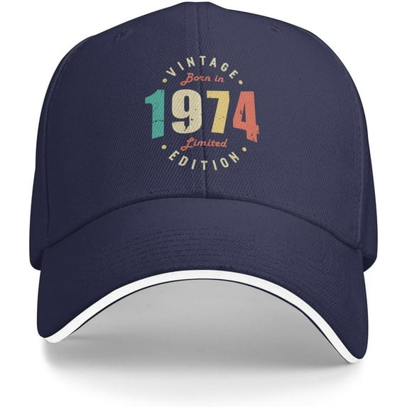 Womens Golf Hat 51th Birthday Cute Baseball Hats for Women's Vintage 1974 Sports Caps