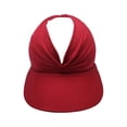 thumbnail image 1 of Womens Golf Hat – Lightweight UV Protection Visor – Quick Dry Packable Sun Hat for Golf Tennis and Outdoor Sports (Wine), 1 of 6