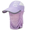 thumbnail image 1 of Womens Golf Hat qinhaie Unisex Upf 50+ Uv Sun Protection Fishing Hat, Foldable Outdoor Hat With Face Cover and Neck Flap Light Violet Wide Brim Hats One Size, 1 of 2