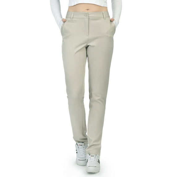 Womens Golf Pants Lightweight Stretch Slim Fit Ladies Straight Classic Leg Pants
