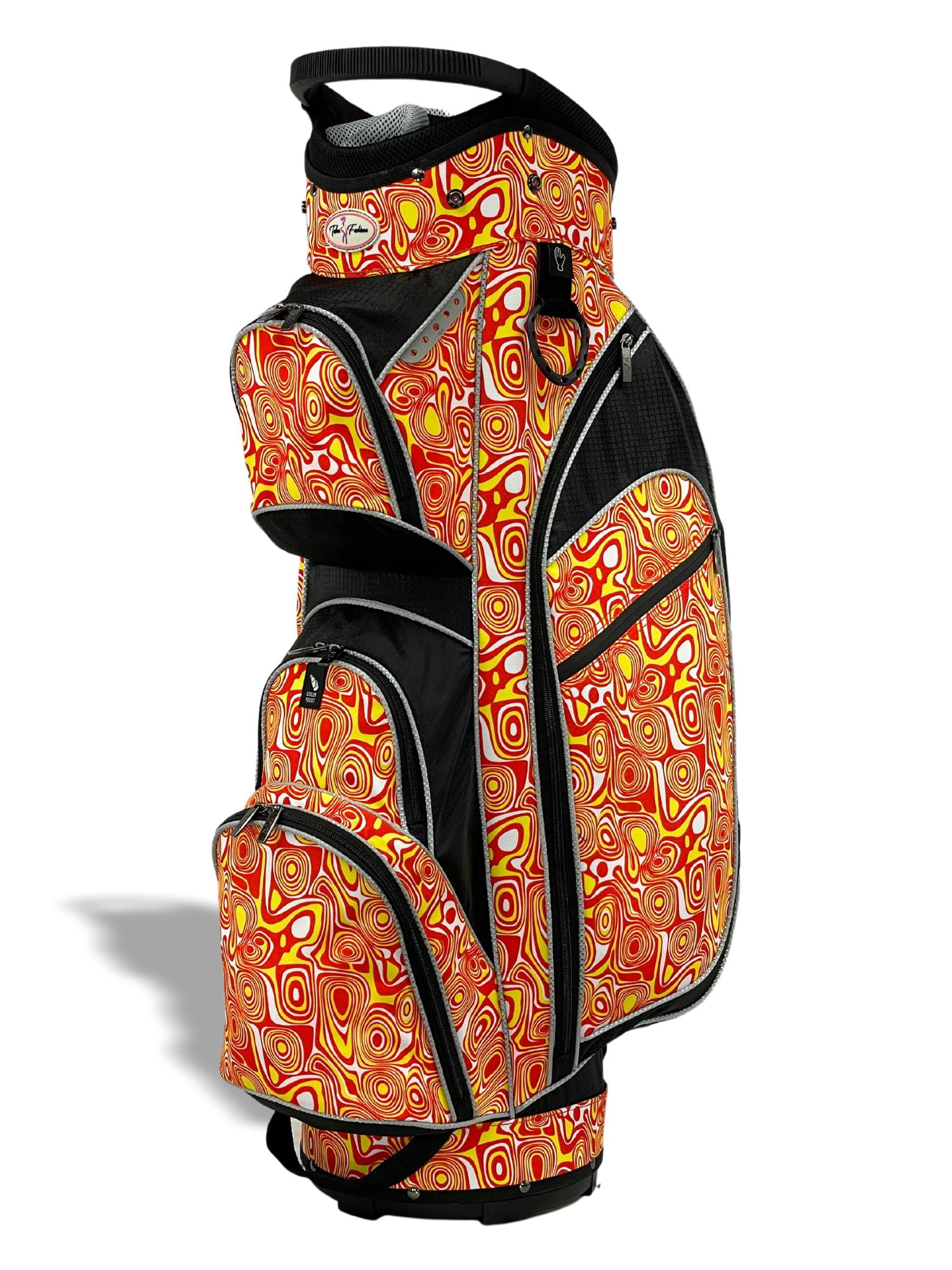 Womens Golf - Taboo Fashions 14 Way Lightweight Ladies Cart Bag (Orange Lava)