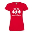 thumbnail image 1 of Womens Gone Squatchin' Gone Squatching Bigfoot Sasquatch Deluxe Soft T-Shirt, 1 of 1
