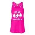 thumbnail image 1 of Womens Gone Squatchin' Gone Squatching Bigfoot Sasquatch Flowy Racerback Tank Top T-Shirt, 1 of 1