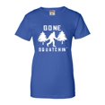 thumbnail image 1 of Womens Gone Squatchin' Gone Squatching Bigfoot Sasquatch T-Shirt, 1 of 1