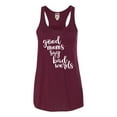 thumbnail image 1 of Womens Good Moms Say Bad Words Funny Mother's Day Flowy Racerback Tank Top T-Shirt, 1 of 1