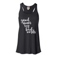 thumbnail image 1 of Womens Good Moms Say Bad Words Funny Mother's Day Flowy Racerback Tank Top T-Shirt, 1 of 1