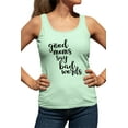 thumbnail image 1 of Womens Good Moms Say Bad Words Funny Mother's Day Racerback Tank Top T-Shirt, 1 of 1