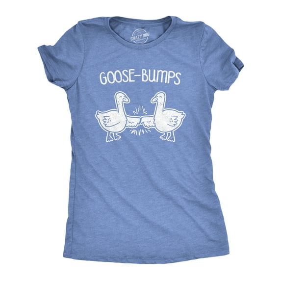 Womens Goose Bumps T Shirt Funny Knuckles Bird Fist Bump Graphic Novelty Tee Womens Graphic Tees