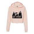 thumbnail image 1 of Womens Got Snow Funny Snowmobile Lover Cropped Hooded Sweatshirt, 1 of 1