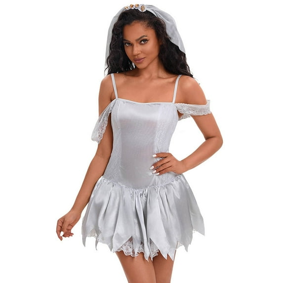 Womens Gothic Plaid Mini Dress Vintage Dress Punk Dress