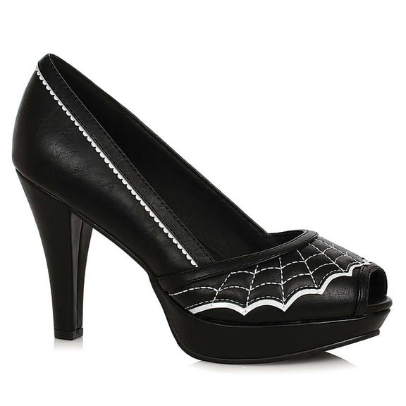 Womens Gothic Spiderweb Witch 4” Heel Costume Shoes size 8