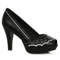 Womens Gothic Spiderweb Witch 4” Heel Costume Shoes size 8