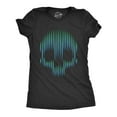 thumbnail image 1 of Womens Gradient Skull T Shirt Funny Dead Trippy Visual Effect Tee for Ladies Womens Graphic Tees, 1 of 9