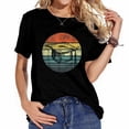 thumbnail image 1 of Womens Graduate Gifts Retro Sunset Senior 2020 Graduation Hat Grad T-Shirt Black 2XL, 1 of 5
