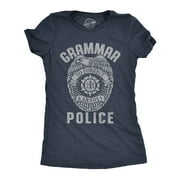 Womens Grammar Police T Shirt Funny Sarcastic English Tee Womens Graphic Tees