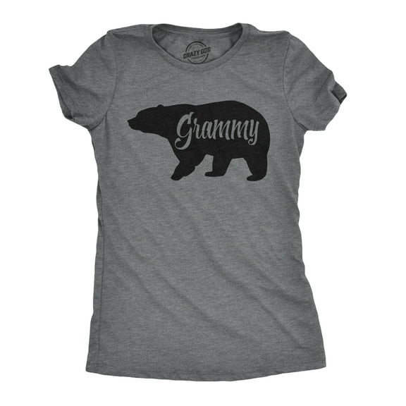 Womens Grammy Bear T shirt Cute Family Matching Funny Cool Graphic Grandma Tee Womens Graphic Tees