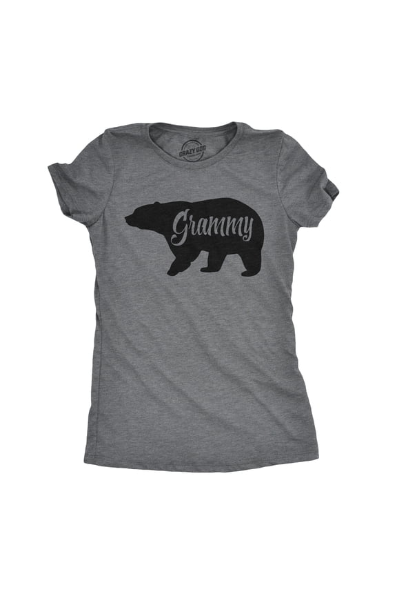 Womens Grammy Bear T shirt Cute Family Matching Funny Cool Graphic Grandma Tee Womens Graphic Tees